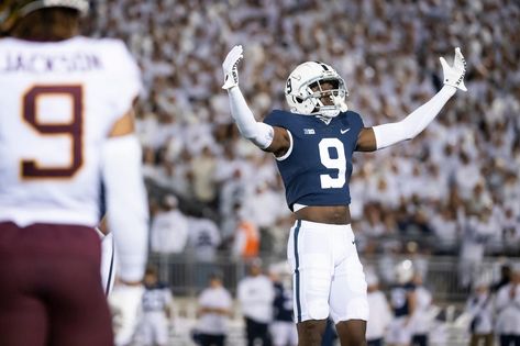 Self-confident Penn State defensive back Joey Porter Jr. made his father proud at the NFL Scouting Combine on Thursday, touting College Finals, Defensive Back, Bowl Game, Nfl Draft, Penn State, Best Player, New York Giants, Pittsburgh Steelers, College Football