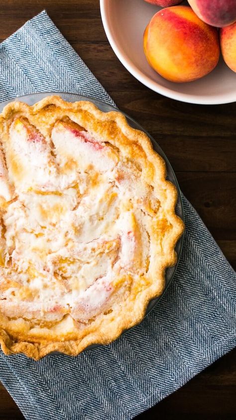 Creamy Peach Pie, Best Peach Pie, Best Peach Pie Recipe, Peach Pie Recipe, Fresh Peach Pie, Peach Pie Recipes, A Couple Cooks, Peach Desserts, Couple Cooking