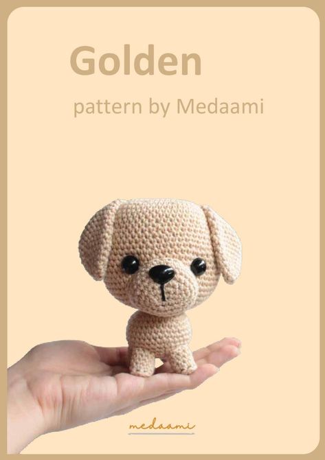 Crochet Goldendoodle Pattern Free, Golden Doodle Crochet Pattern, Crochet Pomeranian, Crochet Golden Retriever, Dog Crochet Pattern, Amigurumi Dog, Dog Crochet, Golden Pattern, Free Dogs