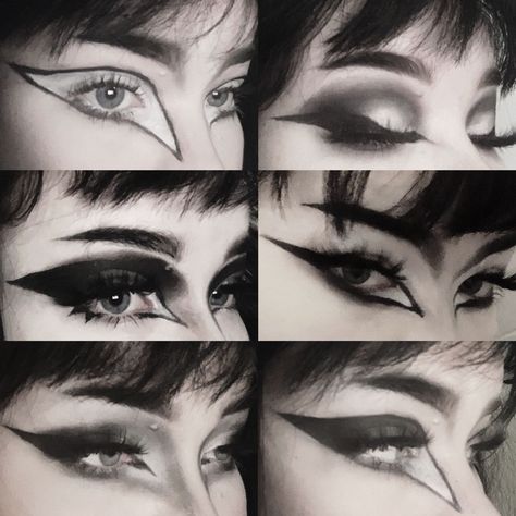 Alternative Makeup Looks, Gothic Eye Makeup, Goth Makeup Looks, Trad Goth Makeup, Goth Eye Makeup, Funky Makeup, Estilo Punk Rock, Trad Goth, Punk Makeup