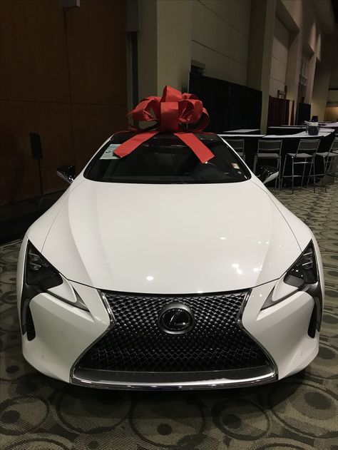 Lexus With Bow, White Lexus, Lexus Suv, Lexus Lc, Vision Board Pictures, Event Entertainment, West Michigan, White Bow, Red Bow