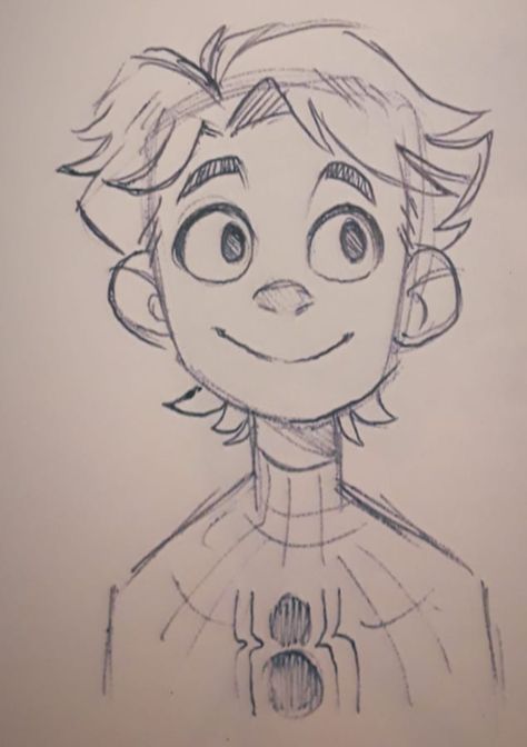 Tinymintywolf Art, Arte Doodle, Spiderman Art Sketch, Character Design Sketches, Cartoon Sketches, Simple Cartoon, Arte Sketchbook, Spiderman Art, Cartoon Character Design