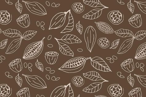 Choco Box, Line Drawing Pattern, Organic Background, Cocoa Plant, Cocoa Beans, Drawing Pattern, Plant Background, Heart Tree, Cityscape Photos