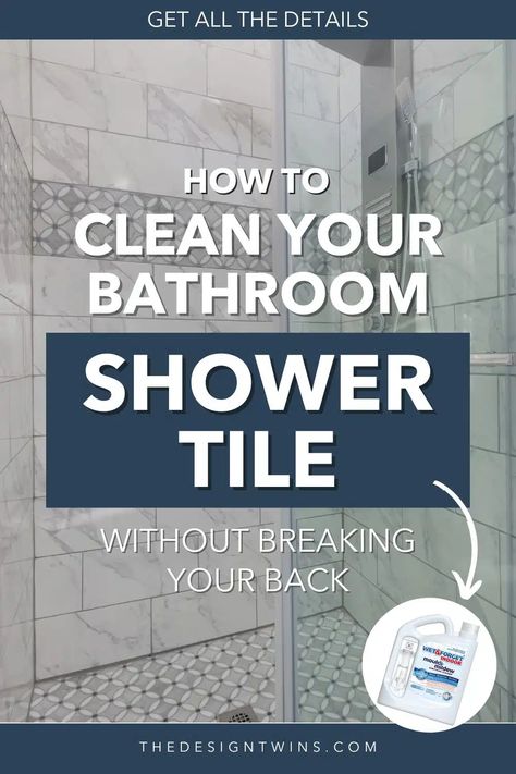 Shower Tile Cleaner, Clean Shower Grout, Cleaning Porcelain Tile, Cleaning Shower Tiles, Cleaning Bathroom Tiles, Diy Tile Shower, Shower Grout, Cleaning Ceramic Tiles, Tile Repair