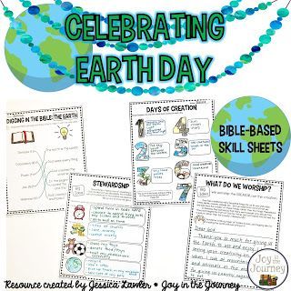 Celebrating Earth Day from a Christian Perspective - ~Joy in the Journey~ Animal Cell Model Project, Cell Model Project, Environment Activities, Globe Crafts, Sunday School Classroom, Christian Activities, Joy In The Journey, Days Of Creation, Christian School