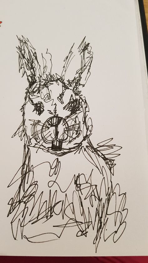 Pen Scribble Art Easy, Scribble Drawing Easy, Scribbling Drawing Easy, Scribble Art Easy, Art Scribble, Hare Art, Scribble Drawing, Challenge Ideas, Scribble Art