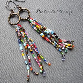 Bead Tassels, Stud Earrings Unique, Beaded Earrings Tutorials, Beaded Earrings Diy, Beaded Tassel Earrings, Homemade Jewelry, Earring Patterns, Flower Earrings Studs, Diy Schmuck