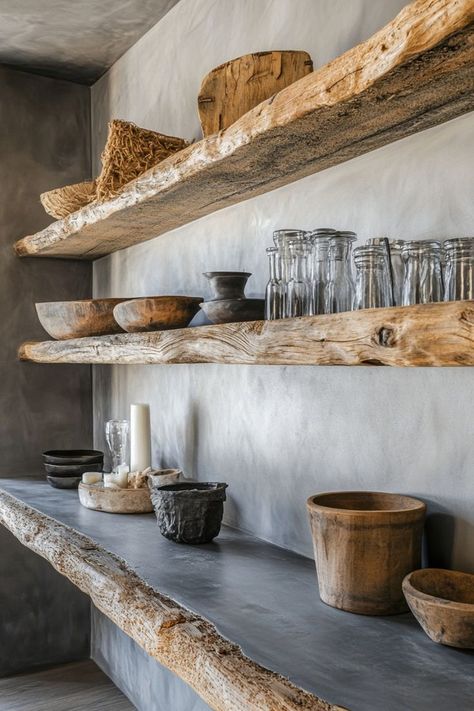 Bring a touch of warmth to your space with rustic wooden shelving. Whether in the kitchen, bathroom, or living room, reclaimed wood shelves add texture and a cozy, earthy vibe. Perfect for farmhouse, boho, or eclectic home decor styles. 🪵🌿 #RusticShelving #WoodenShelves #CozyHome Wood Lighting Fixtures, Wood Shelves Kitchen, Wooden Shelving, Wood Lighting, Wood Shelving Units, Wood Light Fixture, Wood Shelving, Home Decor Shelves, Reclaimed Wood Shelves