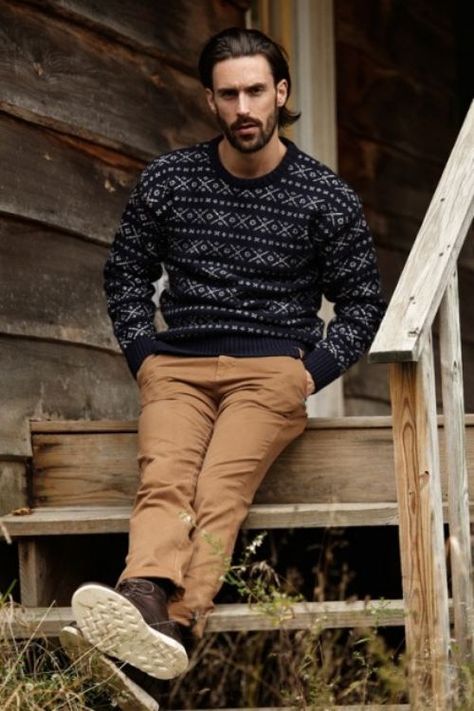 Dark Brown Leather Boots, Brown Chinos, Boating Outfit, Winter Lookbook, Sharp Dressed Man, Men Street, Gentleman Style, Men Looks, Winter Casual