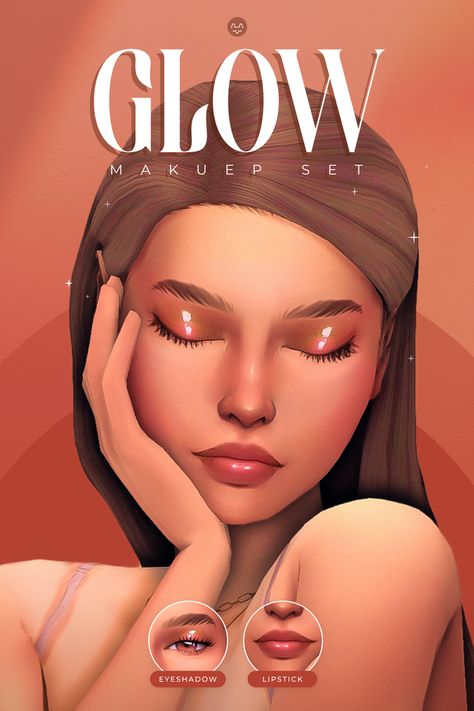 Glow Makeup set | TwistedCat on Patreon Sims 4 Cc Eyes, Sims 4 Tsr, The Sims 4 Skin, Makeup Cc, Glow Makeup, Pelo Sims, The Sims 4 Packs, Sims 4 Mm Cc, Sims 4 Cc Makeup