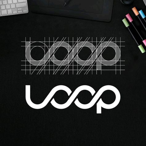 Minimal Logo Design Inspiration, Type Anatomy, Marketing Logo Design, For Loop, Logo Sketches, Design Studio Logo, Logo Process, Typographic Logo, Minimal Logo Design