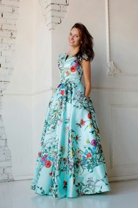 Long Sleeve Floral Maxi Dress, Cotton Short Dresses, Maxi Design, Girls Long Dresses, Classy Wedding Dress, Gowns Dresses Elegant, Beautiful Maxi Dresses, Ball Gown Skirt, Ruffles Fashion