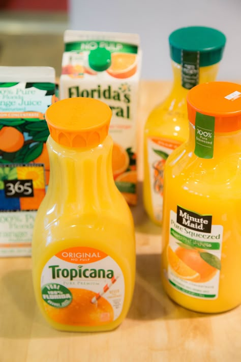 The Orange Juice Taste Test: We Tried 6 Brands and Ranked Them | Kitchn Orange Juice Brands, Simply Orange Juice, Ingredients Photography, Healthy Brands, Simply Orange, Breakfast Burritos Recipe, Juice Branding, Juice Packaging, Juicing For Health