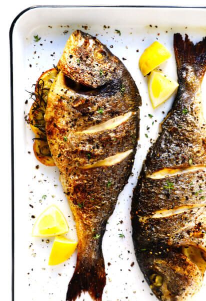 Fish In The Oven, Baked Whole Fish, Whole Fish Recipes, Snapper Recipes, Fish Recipes Baked, Roast Fish, Whole Fish, Gimme Some Oven, Red Snapper