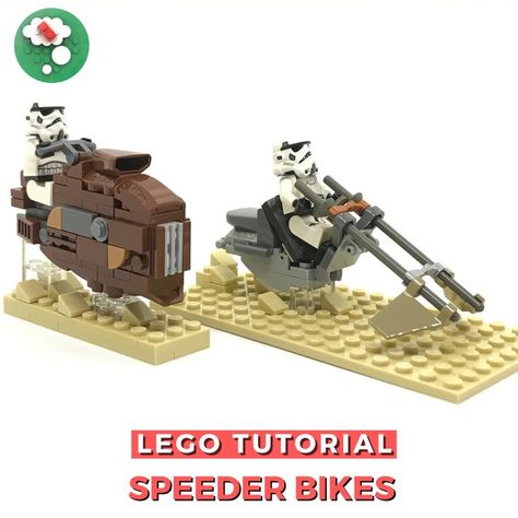 Lego Speeder, Easy Lego Creations, Speeder Bike, Star Wars Lego, Amazing Lego Creations, Lego Projects, Lego Moc, Lego Creations, Lego Star Wars