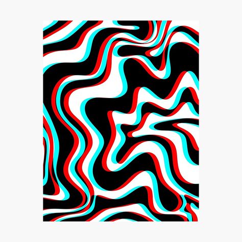 Digital Art Trippy, Trippy Geometric Pattern, Wave Abstract Design, How To Glitch Effect Drawing, Simple Trippy Designs, Random Shapes Design, Tufting Design Ideas, Trippy Patterns To Paint, Trippy Designs Pattern