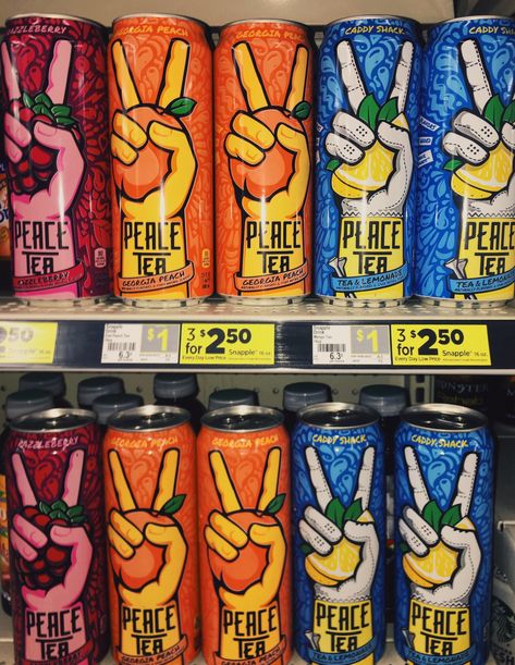 Peace Tea Can Ideas, Arizona Cans Aesthetic, Peace Tea, Peach Tea Aesthetic, Peace Tea Aesthetic, Arizona Tea Aesthetic, Aesthetic Soda Can, Childhood Aesthetic, Vsco Photography