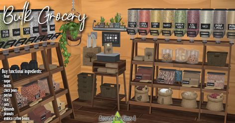 Around the Sims 4 | Custom Content Download | Bulk grocery Around The Sims 4, Lotes The Sims 4, The Sims 4 Custom Content, Tumblr Food, Arabica Coffee Beans, Sims 4 Game Mods, Custom Recipe, Best Sims, Sims 4 Build