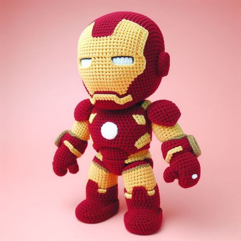 Crochet Iron Man, Unicorn Knitting Pattern, Mario Crochet, 2023 Crochet, Superhero Dolls, Crochet Cat Toys, Crochet Dragon, Fun Crochet, Knitted Animals