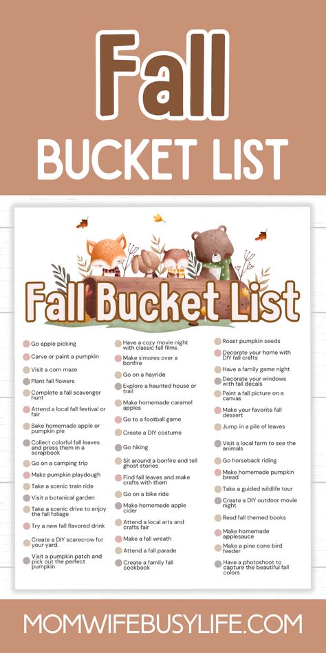 30+ Fall Printables for Kids to Enjoy the Season https://whispers-in-the-wind.com/30-bucket-list-ideas-for-an-epic-family-fall/?spring-bucket-list-100-fun-things-to-do Fun Checklist, 30 Bucket List, Fall Bucket List Printable, Fall Greetings, Fall Decal, July Activities, Fun Fall Activities, Autumn Activities For Kids, Printables For Kids