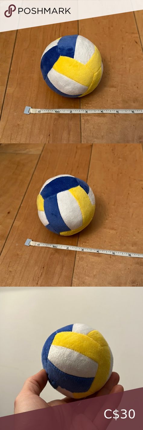 Plush VolleyBall Toy/Pillow, Small - 10.2cm/4” Diameter Volleyball Pillow, Ready To Play, Handmade Toys, Soccer Ball, Volleyball, To Play, Great Gifts, Soccer, Pillows