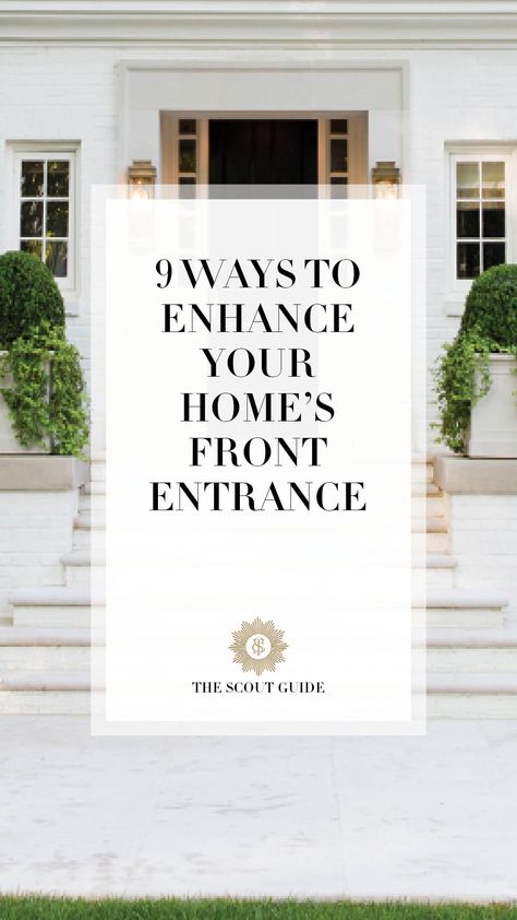 9 Ways to Enhance Your Home's Front Entrance | The Scout Guide Bold Front Door Colors, Bold Front Door, Unique Hardware, Modern Entry, Door Colors, Scout Guide, Exquisite Gardens, Garden Designer, The Scout