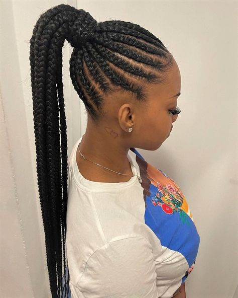 Goddess Braids Updo, Goddess Braid Styles, Uk Hairstyles, Cornrow Ponytail, Hair Charms, Big Box Braids Hairstyles, Goddess Braids Hairstyles, Braided Cornrow Hairstyles, Braided Ponytail Hairstyles