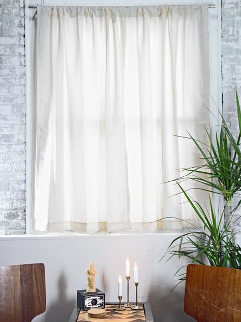 Curtains Inside Window Frame, Install Curtain Rods, Shear Curtains, Curtains Short, Installing Curtain Rods, Diy Drapes, Inside Window, Autumn House, Hanging Curtain Rods