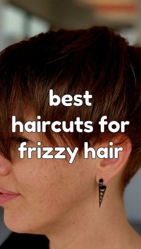 Short Hairstyles Frizzy Hair, Bob Hairstyles For Frizzy Hair, Frizzy Hair Haircut Ideas, Frizzy Hair Short Haircut, Short Hair For Frizzy Thick Hair, Frizzy Short Haircut, Short Hair Frizzy Hairstyles, Short Haircuts For Frizzy Curly Hair, Short Hairstyle Women Frizzy Hair