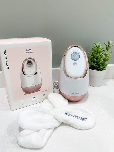 Vanity Planet Facial Steamer, Steamer For Face, Face Steamer Aesthetic, Facial Steamer Aesthetic, Face Steamer Routine, Facial Routine Skincare, Face Steamer, Vanity Planet, Trajes Kylie Jenner