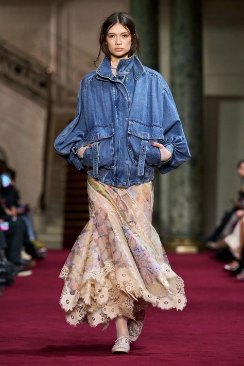 Zimmermann Fall 2024 Ready-to-Wear Fashion Show | Vogue Diy Lace Skirt, Nicky Hilton, Fall 24, Denim Trends, Denim Details, Vogue Fashion, Fall 2024, Fashion Week Spring, Star Fashion