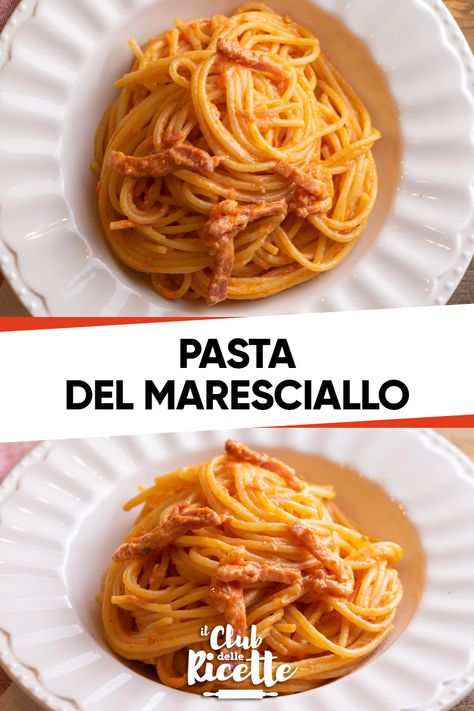 Quando si parla di primi piatti facili e veloci la nostra cucina è ricca di spunti. Unendo ingredienti semplici ma saporiti, spesso presenti nelle nostre dispense, nascono delle ricette davvero sfiziose come la Pasta del Maresciallo. Questa sorta di Pasta con la Panna e il Pomodoro, si prepara aggiungendo anche della Pancetta Affumicata e creando un sugo cremoso davvero irresistibile. Pasta Con Speck, Pasta Pomodoro, Pasta Italiana, Lasagna Pasta, Healthy Diet Recipes, Food Illustrations, Pasta Dishes, Pasta Recipes, Italian Recipes