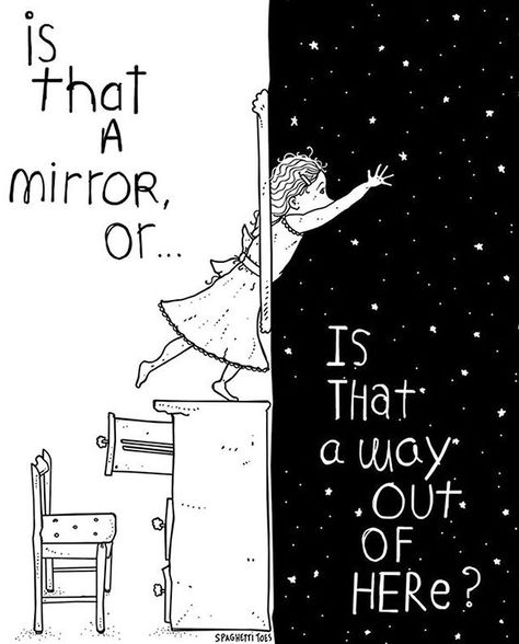 . . . . . Mirror Drawings, Maladaptive Daydreaming, Online Comics, Escape Reality, Magic Mirror, Up Book, Two Year Olds, A Mirror, Another World