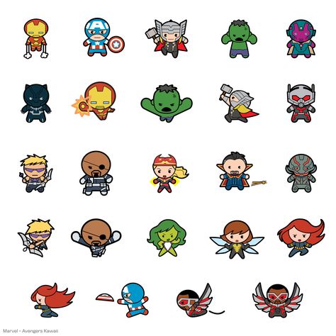 Cricut Marvel Projects, Avengers Stickers, Avengers Drawings, Chibi Marvel, Avengers Cartoon, Harry Potter Disney, Cool Tech Gadgets Electronics, Marvel Drawings, Superhero Characters