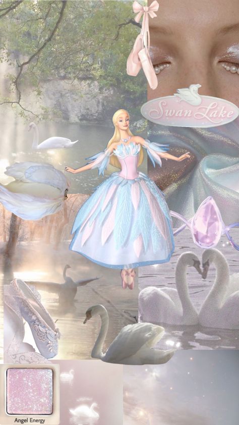 barbie swan lake #balletcore #barbie #swanlake Barbie Nutcracker, Swan Wallpaper, Barbie Swan Lake, Most Paused Movie Scenes, Barbie Cartoon, Pink Lake, Barbie Princess, Barbie Dream, Barbie I