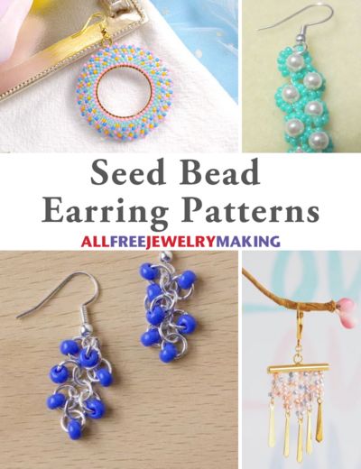 Seed Bead Loom Bracelets, Seed Bead Earring Patterns, Bead Earring Patterns, Beaded Earring Patterns, Free Bead Patterns, Seed Bead Loom, Leather Bracelet Tutorial, Seed Bead Patterns Free, Seed Bead Earring