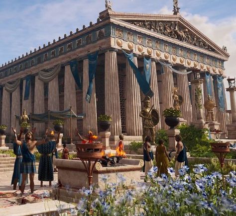 Ac Odyssey, Acropolis Of Athens, Ancient Athens, Greek Architecture, The Parthenon, Athens Acropolis, The Acropolis, Ancient Greek Art, Ancient Greek Architecture