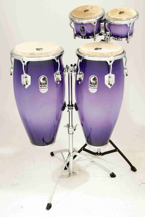 Purple bongo drum set...AAAAAAAAHHHHHHH Bongo Drum, Purple Items, Purple Music, Bongo Drums, Dw Drums, Purple Girl, Outdoors Tattoos, Bongos, Purple Decor