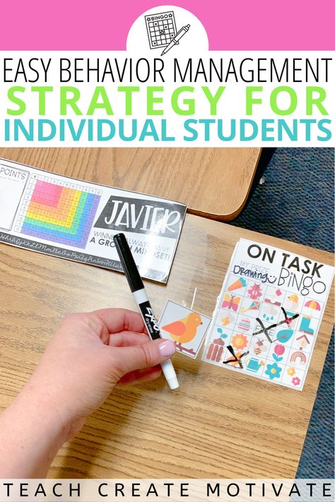 If you're struggling to manage your classroom, it's important to find behavior management strategies that work for you and your students. This strategy is designed to help you motivate individual students and create a positive learning environment. Managing Student Behavior, Positive Behavior Management 2nd Grade, Behavior Charts For The Classroom 3rd Grade, Individual Positive Reinforcement In The Classroom, Daily Behavior Check In, Difficult Classroom Behavior, Behavior Charts For Individual Students, Independent Classroom Ideas, Individualized Classroom Management