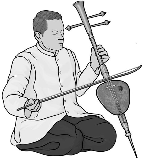 saw sam sai / Traditional Thai music instrument. Monochrome Illustration, Grayscale Image, Stringed Instruments, Music Instrument, String Instruments, Musical Instrument, Free Clip Art, Ancient Art, Picture Sizes