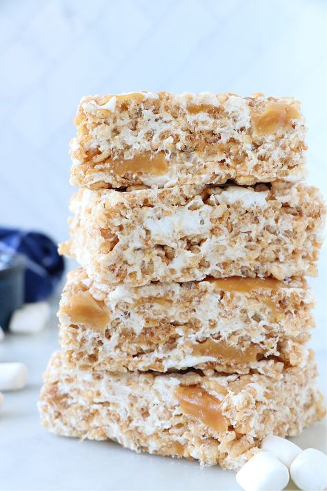 Salted Caramel Rice Krispie Treats, Vegan Brown Butter, Caramel Rice Krispie Treats, Meal Prep Lunch Box, Ways To Love, Vegan Caramel, Vegan Meal Prep, Rice Krispie Treats, Rice Krispie