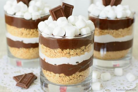 Bbq Dessert, Baked Smores, Smores Dessert, Parfait Recipe, Smore Recipes, Summer Flavors, Parfait Desserts, Parfait Recipes, No Cook