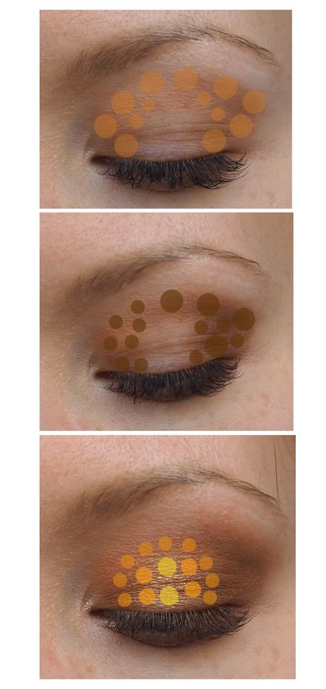 bronze eyeshadow tutorial Eyeshadow Paint, Halo Eyeshadow Tutorial, Eye Makeup Step By Step, Halo Eyeshadow, Bronze Smokey Eye, Halo Eye Makeup, Eyeshadow Step By Step, Bronze Eye Makeup, Bronze Eyeshadow