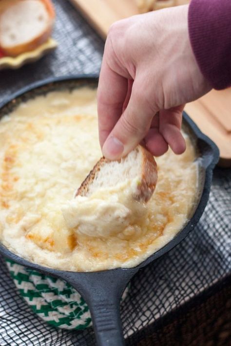 Irish Cheese Dip, Gruyere Dip, Warm Cheese Dip, Easy Finger Food, Pumpkin Carving Party, Carving Pumpkins, Gruyere Cheese, Cheese Dip, Small Bites