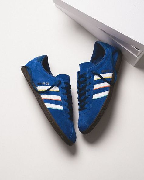 43einhalb® Sneaker Store on Instagram: "Grab a piece of football history with the adidas Berlin 24 shoe. This exclusive sneaker, handcrafted in Germany from premium suede, is available in a limited edition. It pays tribute to Berlin, the host city of one of the greatest football tournaments.

adidas Berlin 24
EU 40 - 47 1/3 | 250€ | IG2108 | LINK IN BIO.

#berlin #berlin24 #sneakers #adidasoriginals #adidas #43einhalb" Adidas Berlin, Football Tournament, Football History, Exclusive Sneakers, Sneaker Stores, The Host, Limited Editions, Adidas Originals, Link In Bio