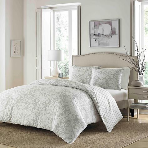 Stone Cottage Camden Duvet Cover Set | Kohls Cottage Bed, Grey Comforter Sets, Grey Comforter, Cotton Comforter Set, Grey Duvet, Gray Duvet Cover, King Duvet Cover Sets, King Comforter Sets, Stone Cottage