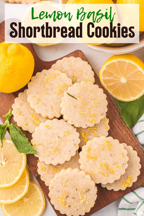 Easy Meals For Families, Shortbread Cookies Easy, Meals For Families, Cookie Platter, Simple Family Meals, Lemon Basil, Delicious Cookie Recipes, Fun Baking Recipes, Cut Out Cookies