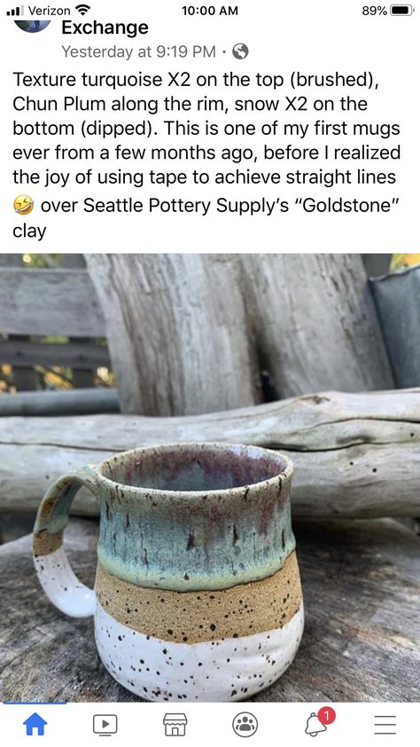 Runny Glaze Pottery, Beginners Ceramics, Clay Glazing, Glazing Pottery, Stoneware Glazes, Tart Burner, Glazing Ideas, Clay Mug, Glaze Colors