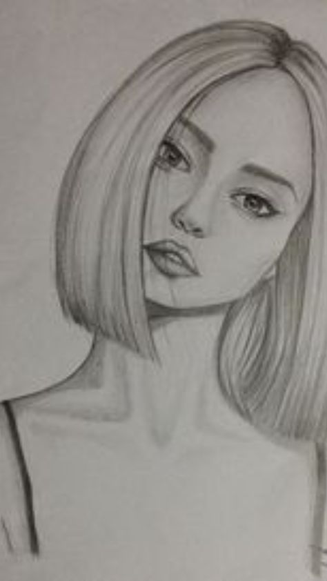 Cool Girl Drawings, Girl Drawing Sketches, Beautiful Sketches, Art Sketches Pencil, Art Drawings Sketches Pencil, Beauty Art Drawings, Girly Drawings, Easy Drawings Sketches, Art Drawings Sketches Creative