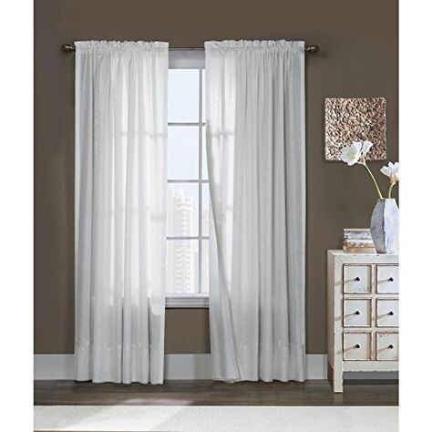 Thermavoile Commonwealth Rhapsody Lined Tailor-made Pole Prime Curtain Panel White 54 x 63, https://www.countrycurtains.net/thermavoile-commonwealth-rhapsody-lined-tailored-pole-top-curtain-panel-white-54-x-63/,  , Value: (as of - Particulars) One Tailor-made Pole Prime Lined Panel 54'' x 63''Shade: White2'' Rod Pocket, 1'' Aspect Hem, 3'' Backside Hem, 1.5'' Hea...  Check more at... High Curtains, Curtain Sizes, Window Dressing, Window Dressings, Rod Pocket Curtain Panels, White Paneling, Acoustic Panels, Furniture Assembly, Window Panels